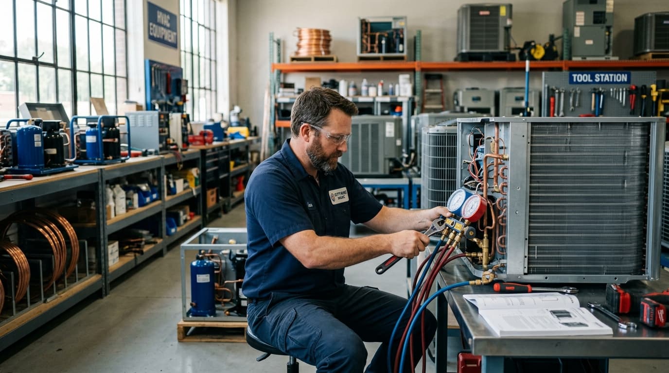Taller de refrigeración profesional